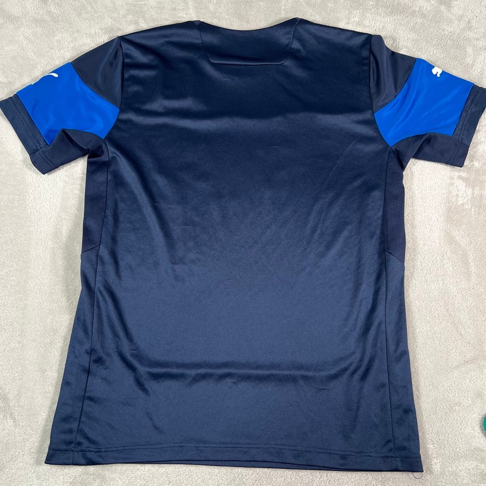 Puma Italy Soccer Jersey Men's Size Medium Blue Italia Graphic Training READ* - Picture 2 of 13